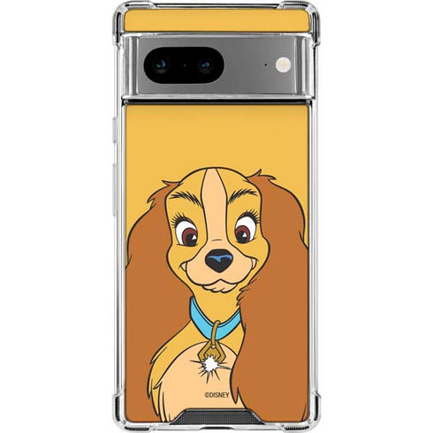 Disney Lady & The Tramp Lady Portrait Google Pixel 7a Clear Case